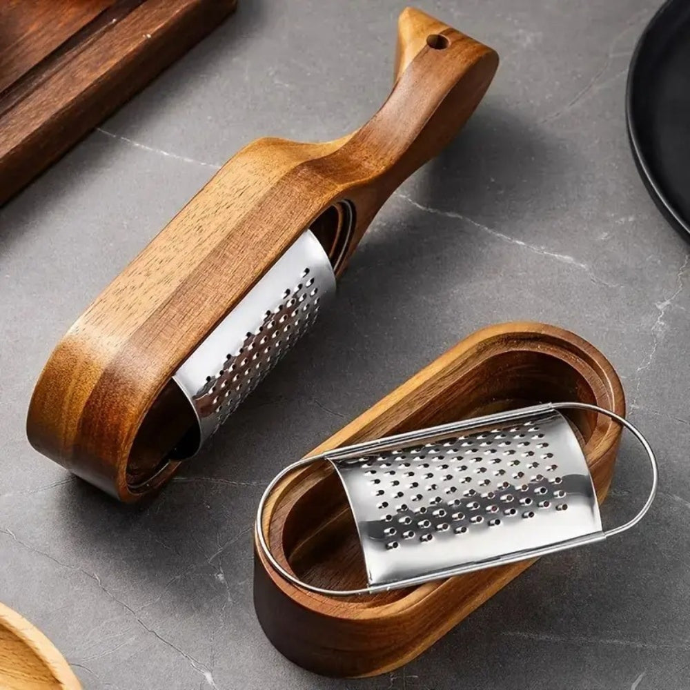 Classic Comfort Cheese Shredder with Wooden Handle