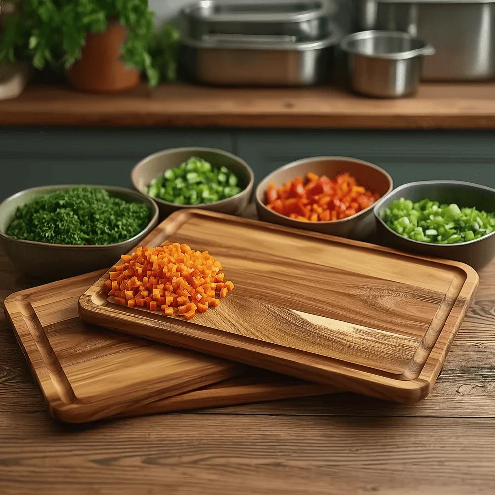 Acacia Wood Cutting Board – Durable Kitchen Prep Surface