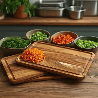 Acacia Wood Cutting Board – Durable Kitchen Prep Surface