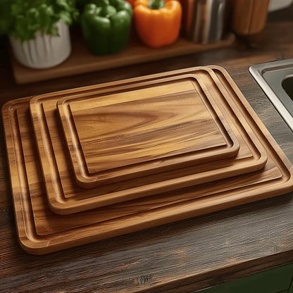 Acacia Wood Cutting Board – Durable Kitchen Prep Surface