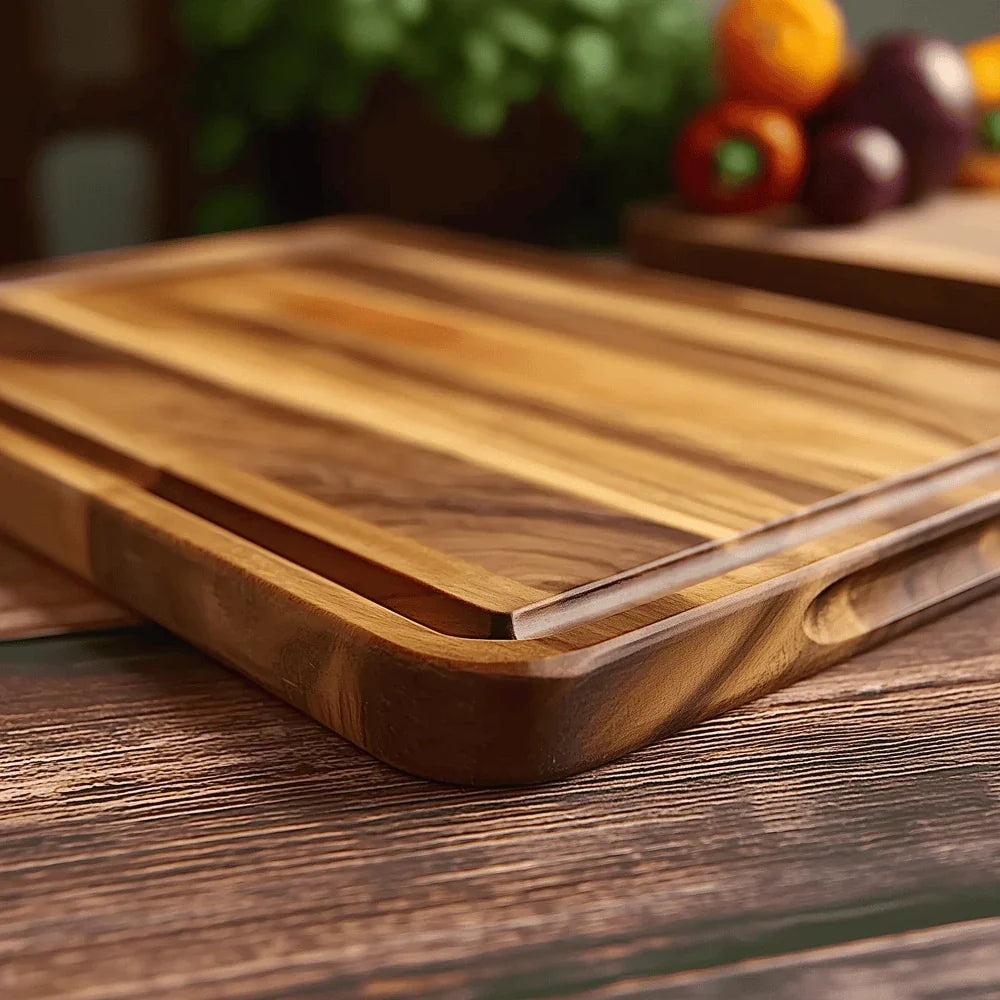 Acacia Wood Cutting Board – Durable Kitchen Prep Surface