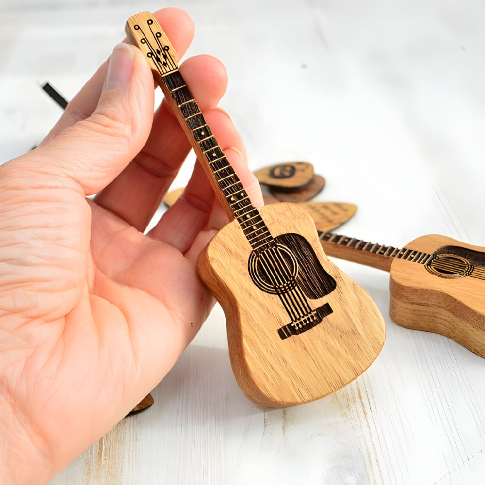 Guitar Pick Organizer Box for Acoustic Instruments