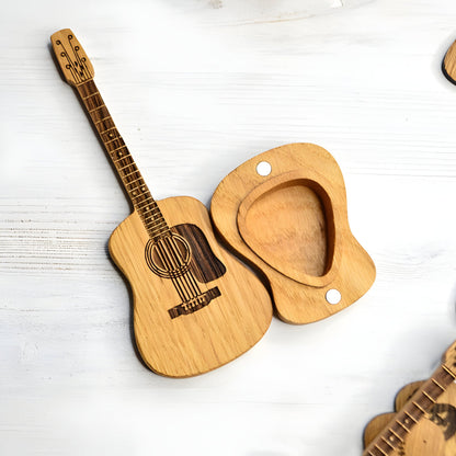 Guitar Pick Organizer Box for Acoustic Instruments
