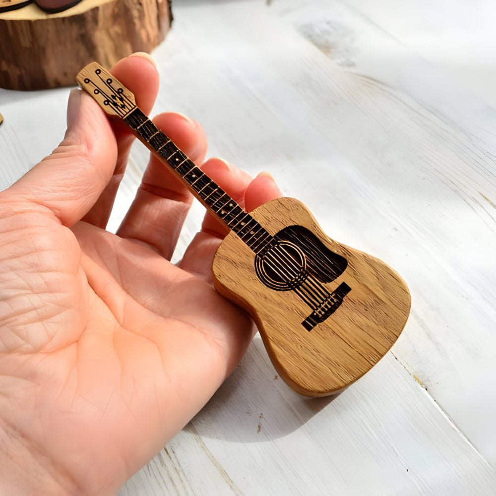 Guitar Pick Organizer Box for Acoustic Instruments