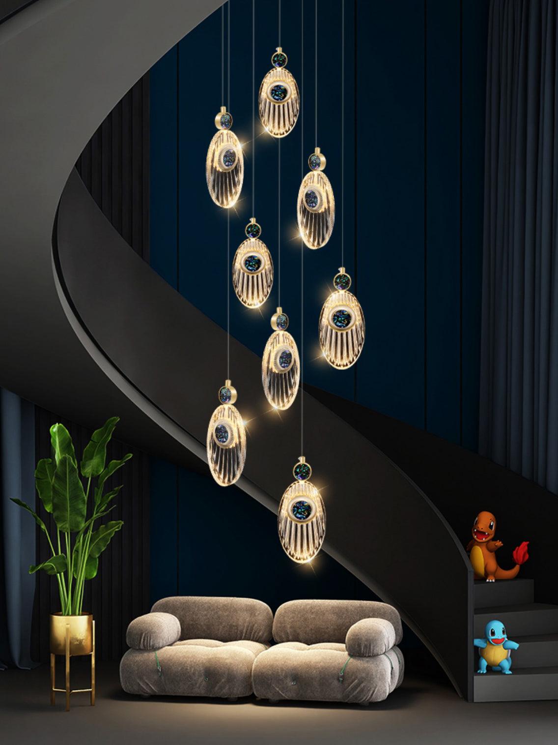 7.1' Acrylic Pendant Light Necklace