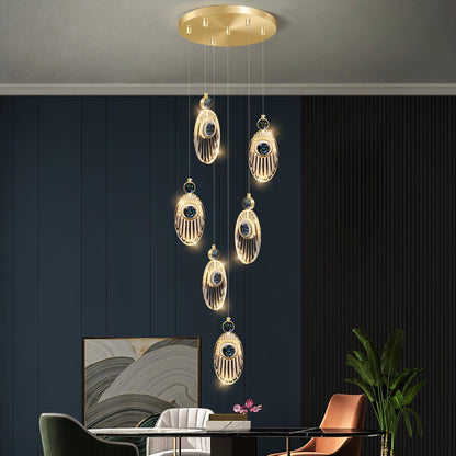 7.1' Acrylic Pendant Light Necklace