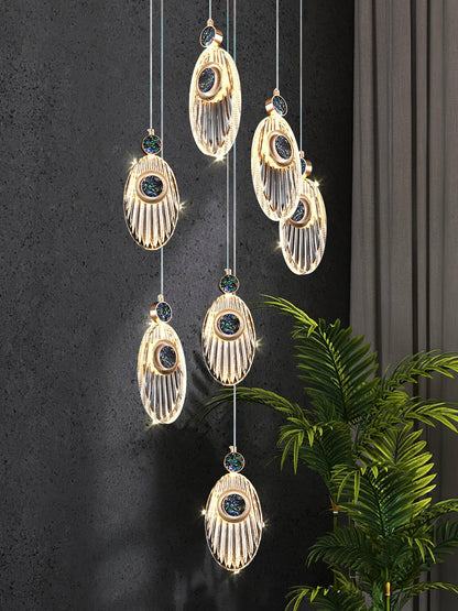 7.1' Acrylic Pendant Light Necklace