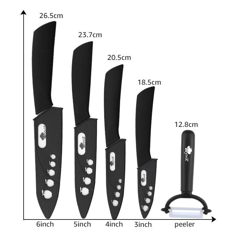 Chef's Mastery Knife Set in Ceramic for Kitchen Use
