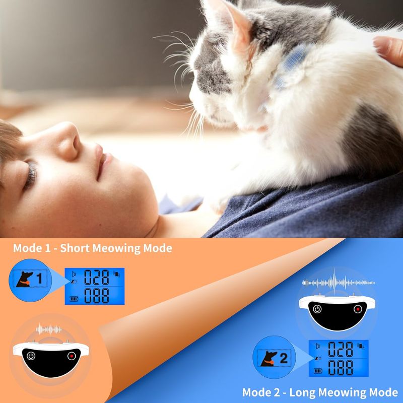 Remote-Controlled Cat Collar for Effective Meowing Management