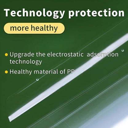 Static Wall Protection Film – Clear & Adhesive-Free | Scratch & Dirt Shield for Kitchen, Bathroom & Children's Room