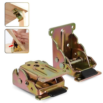 SpaceSaver Adjustable Hinges | Self-Locking 90° Mechanism