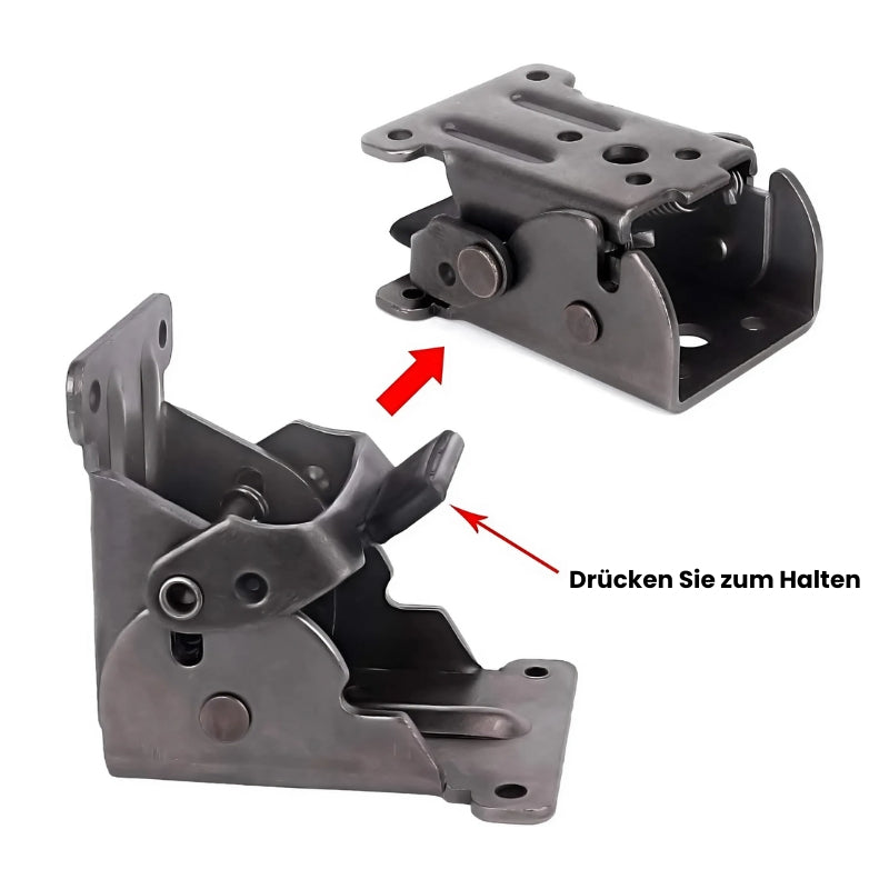 SpaceSaver Adjustable Hinges | Self-Locking 90° Mechanism