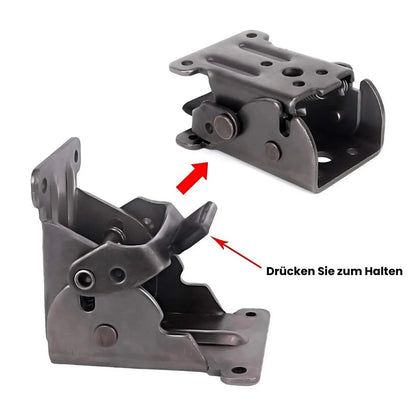 SpaceSaver Adjustable Hinges | Self-Locking 90° Mechanism