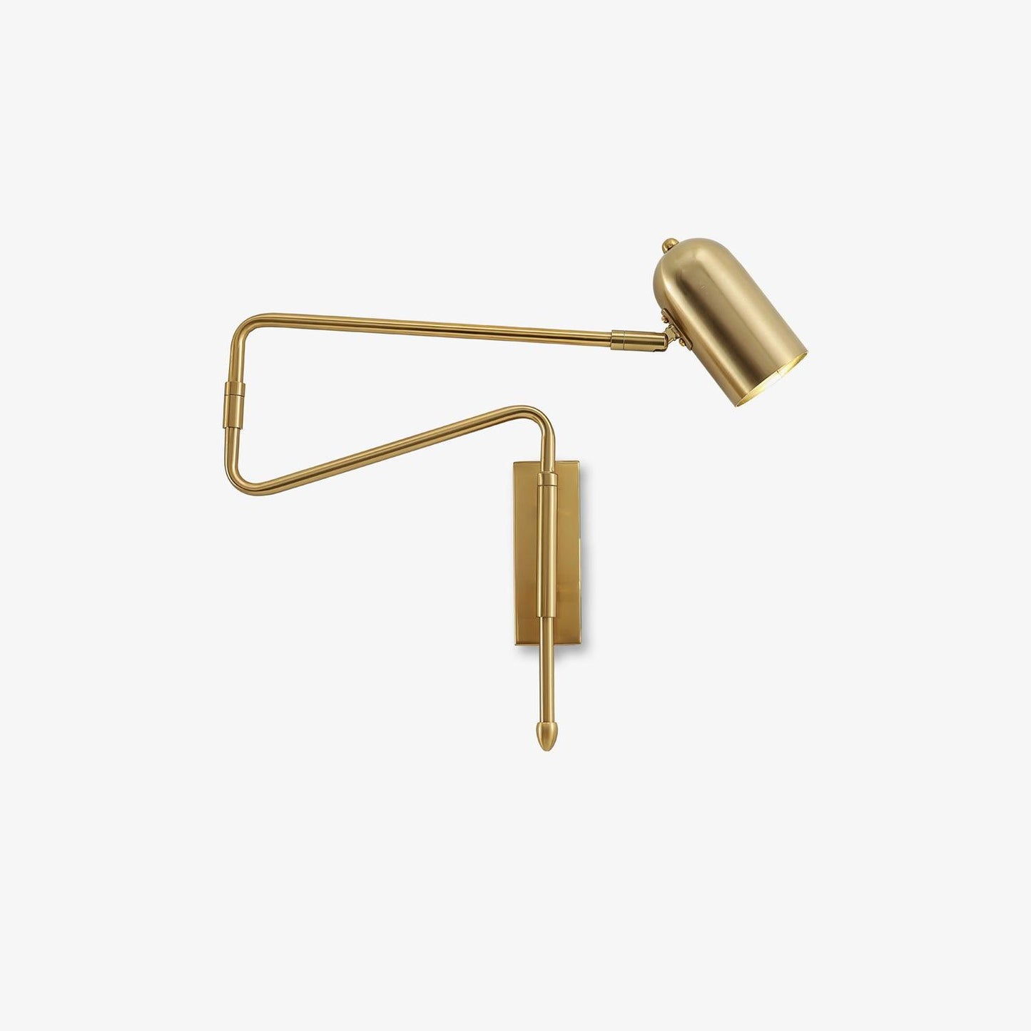 Wall-mounted Light Fixture with Adjustable Arm for Plug-in Use
