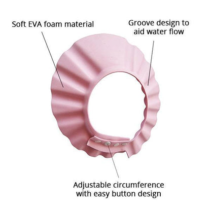 Shower Cap for Babies with Adjustable Fit and Ear Protection