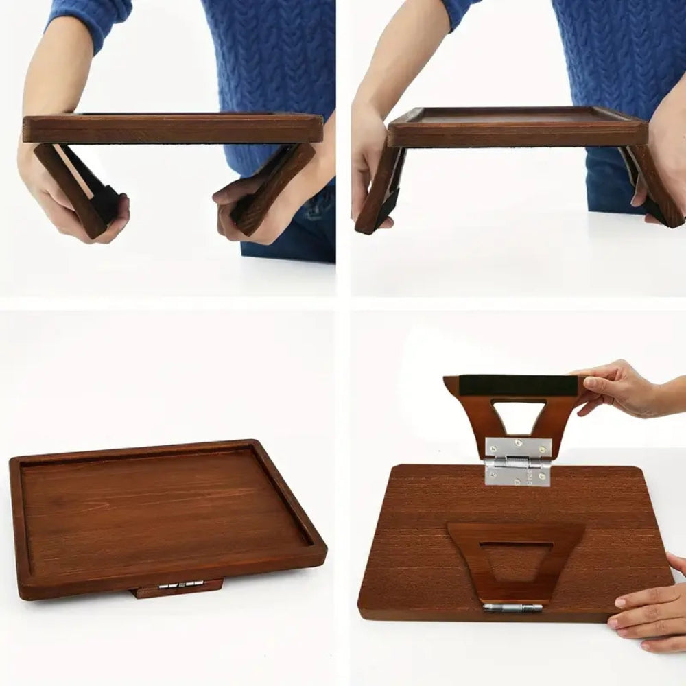 Versatile Bamboo Clip-On Side Table for Easy Living