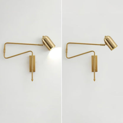 Wall Lamp with Adjustable Arm for Reading