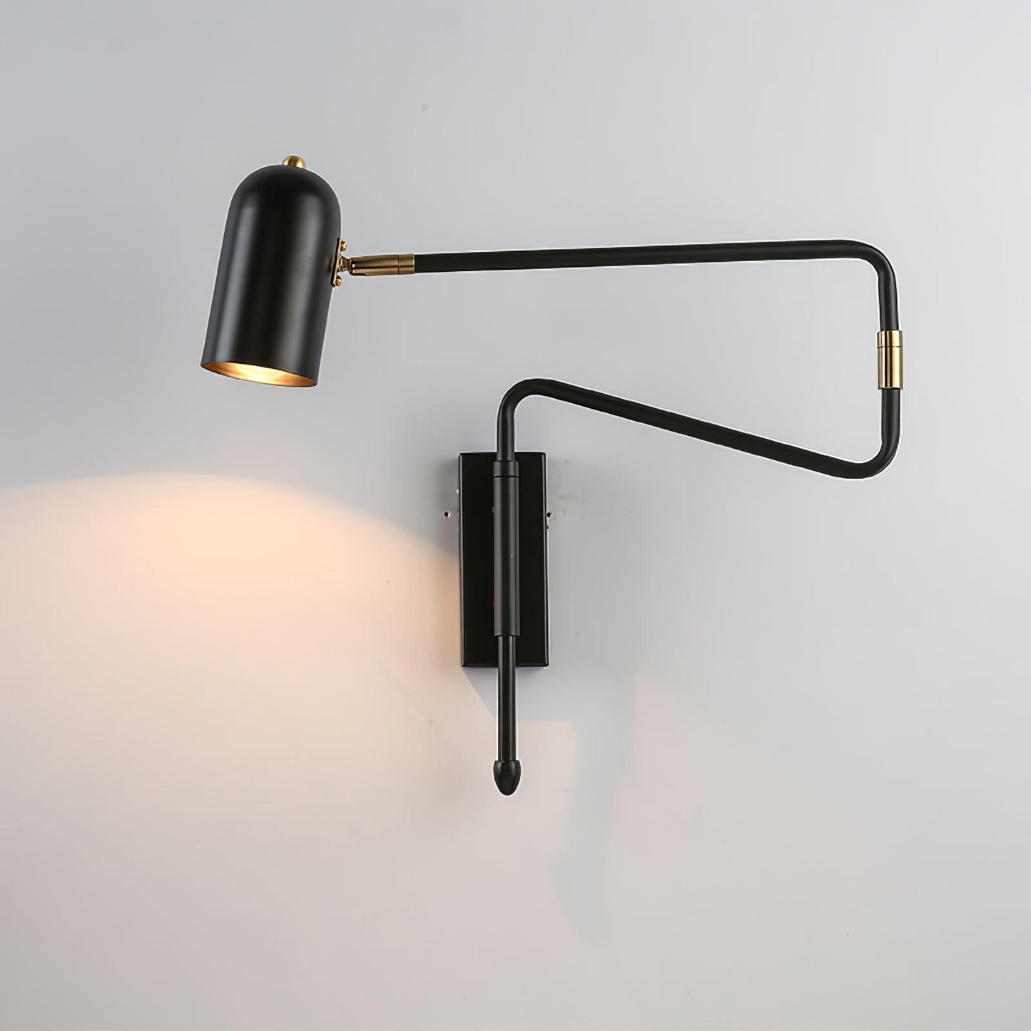Wall Lamp with Adjustable Arm for Reading