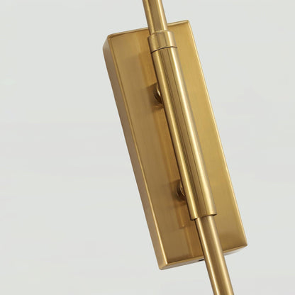 Wall-mounted Light Fixture with Adjustable Arm for Plug-in Use