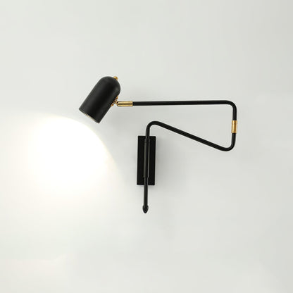 Wall Lamp with Adjustable Arm for Reading