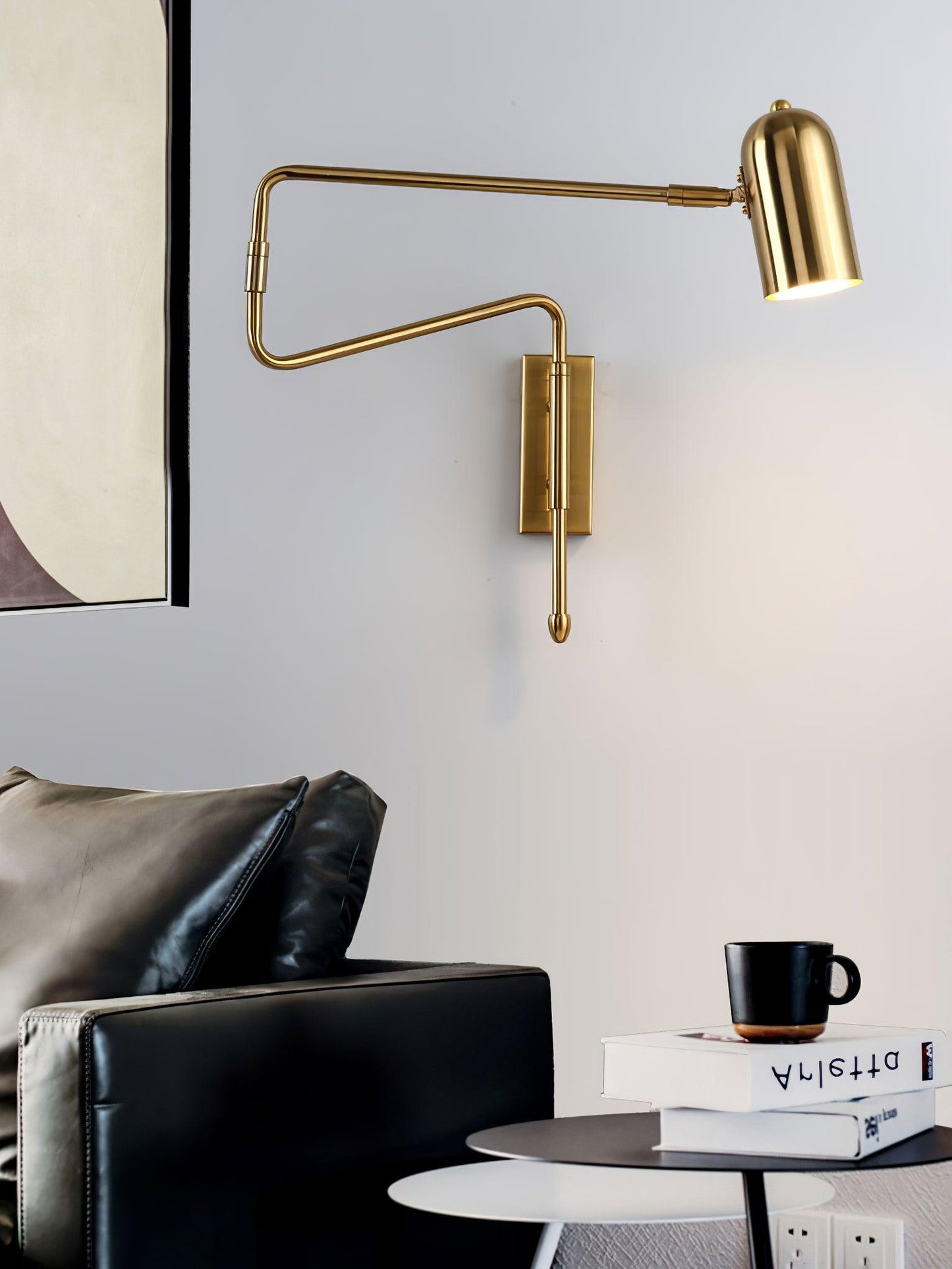 Wall Lamp with Adjustable Arm for Reading