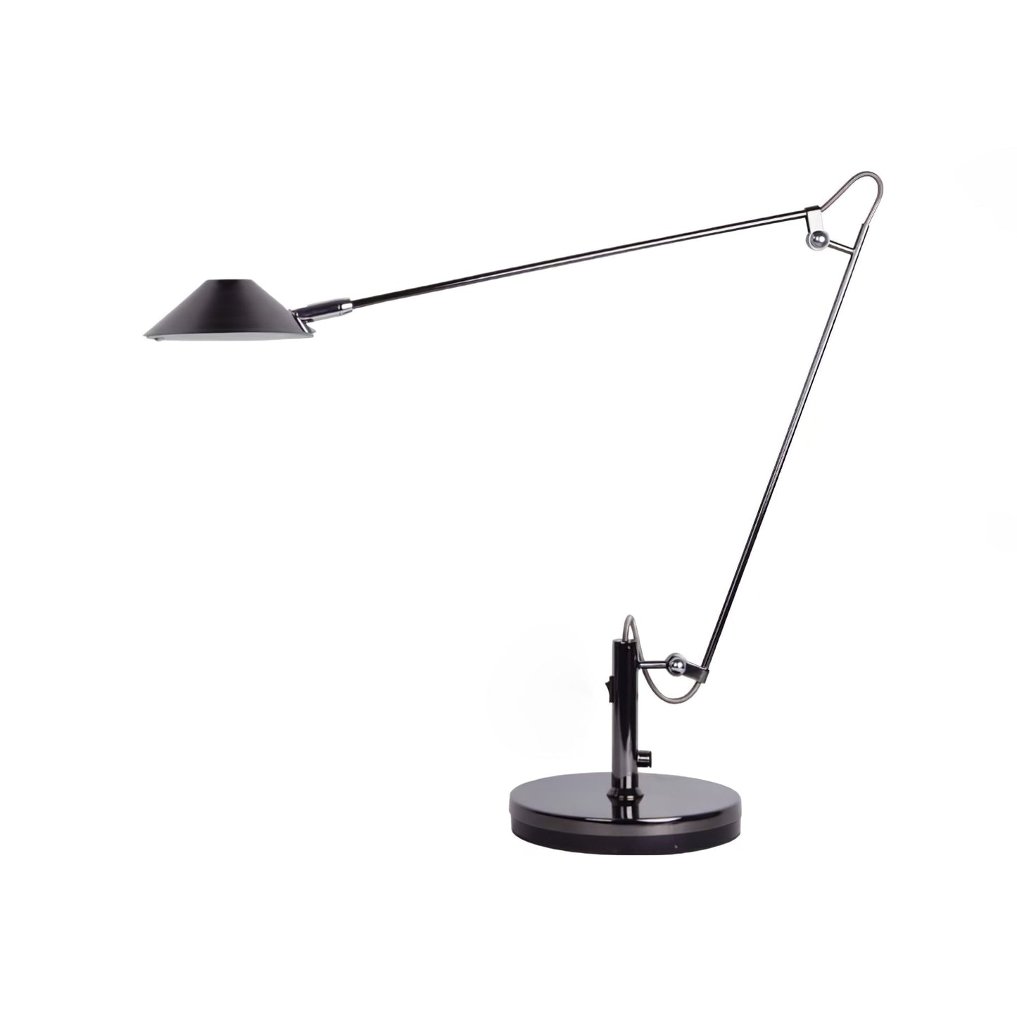 Black Task Lamp for Office with Adjustable Arm