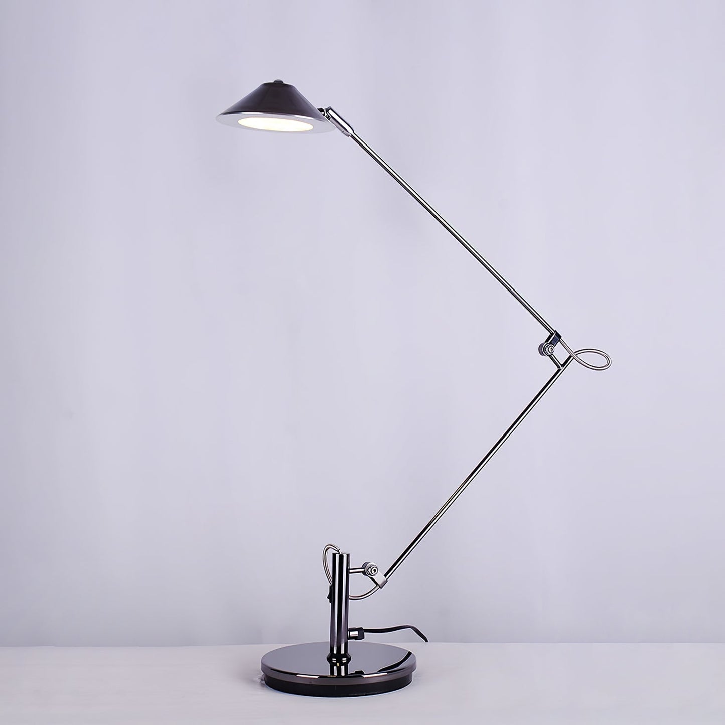 Black Task Lamp for Office with Adjustable Arm