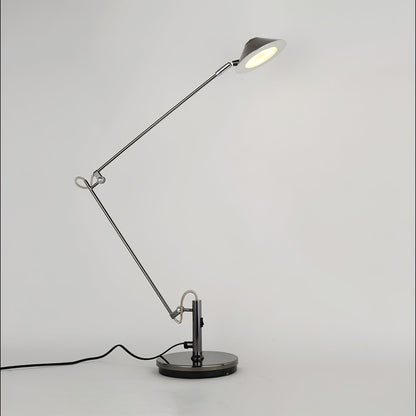 Black Task Lamp for Office with Adjustable Arm