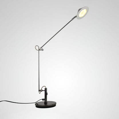 Black Task Lamp for Office with Adjustable Arm