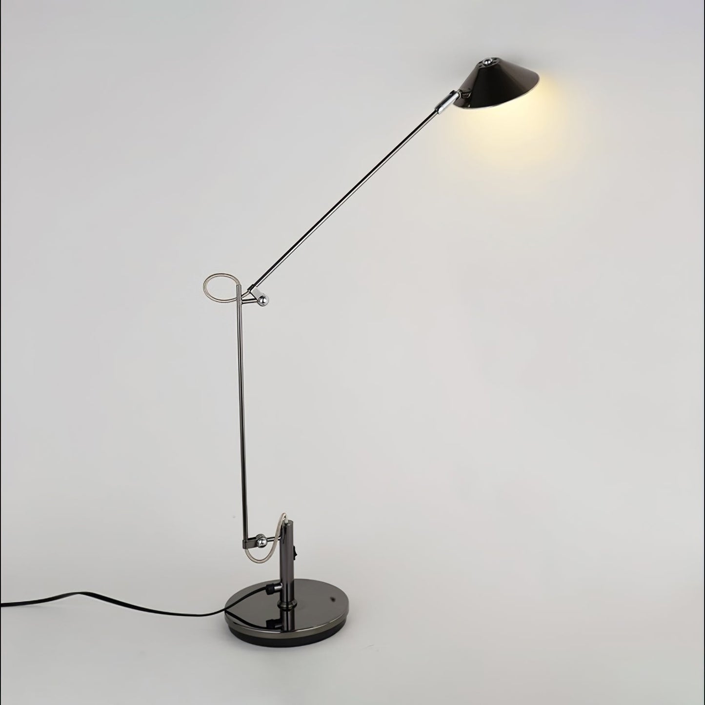 Black Task Lamp for Office with Adjustable Arm