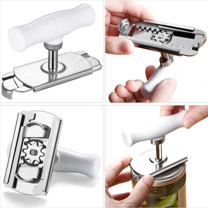 Versatile Can Opener with Adjustable Handle