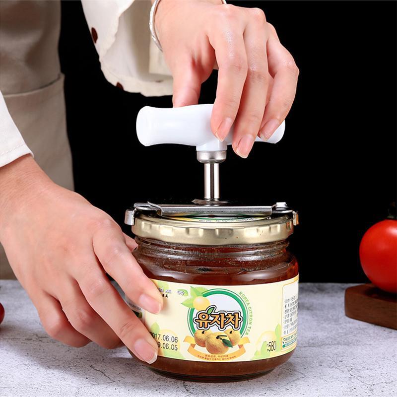 Versatile Can Opener with Adjustable Handle
