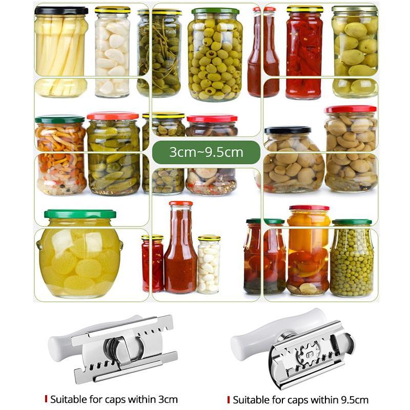 Versatile Can Opener with Adjustable Handle