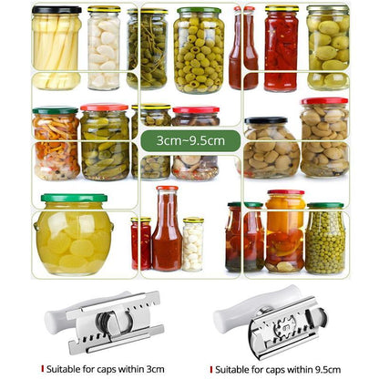 Versatile Can Opener with Adjustable Handle