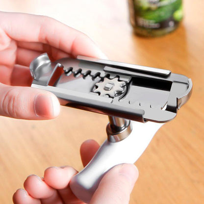 Versatile Can Opener with Adjustable Handle