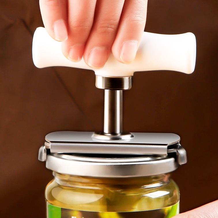 Versatile Can Opener with Adjustable Handle