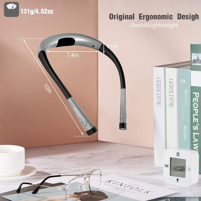 Adjustable Rechargeable LED Reading Light with Eye-Friendly Modes