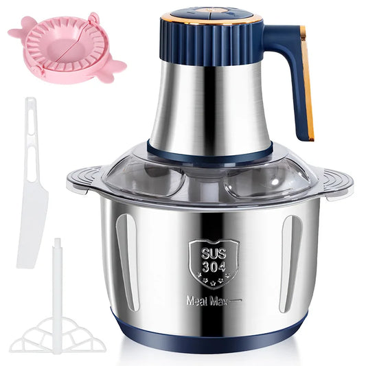500W Mixer with 6 Stainless Steel Blades, 5 Speed Settings, 5L Capacity