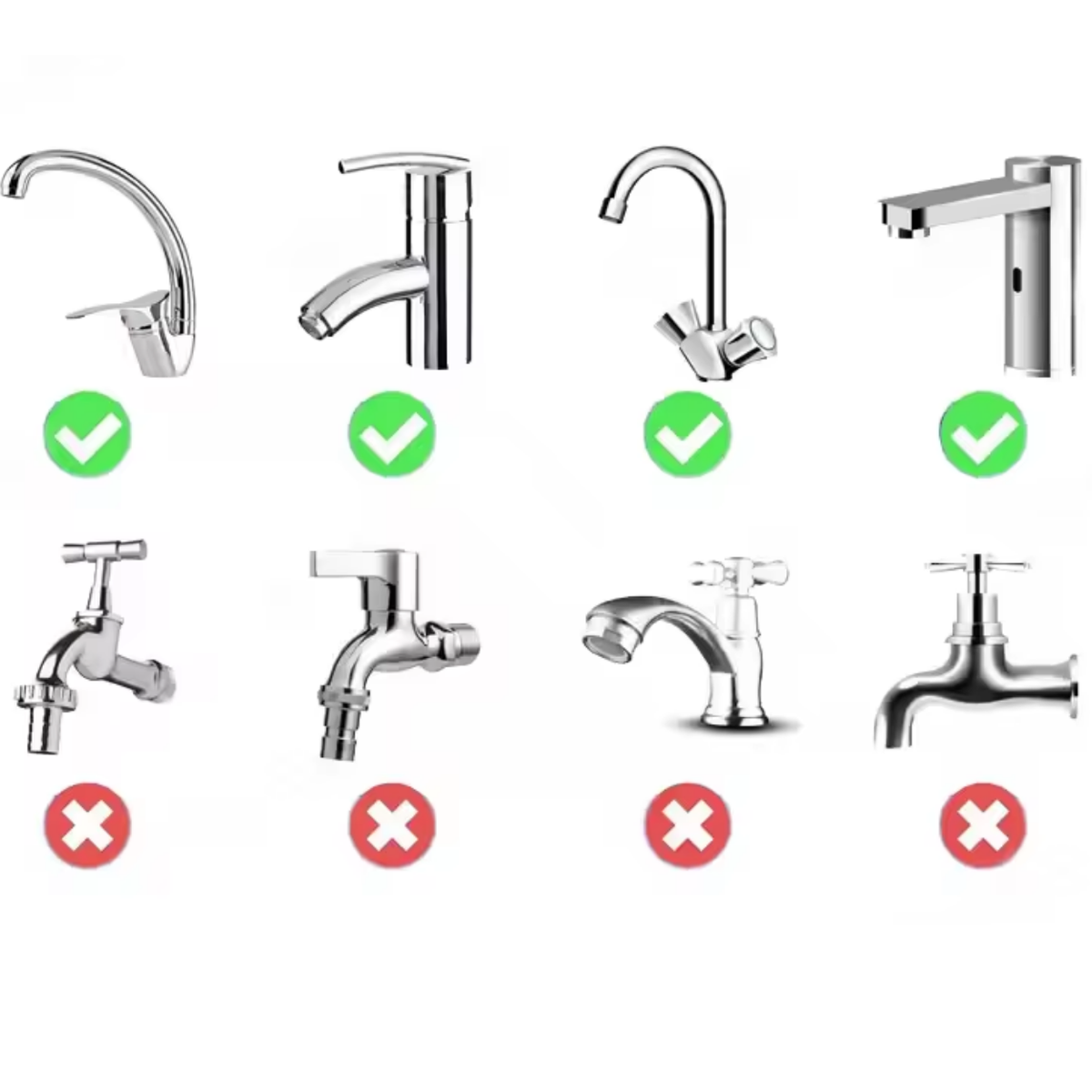 360° Anti-Drip Universal Faucet Aerator