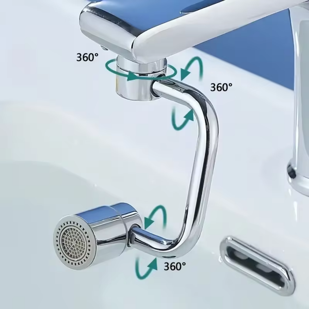 360° Anti-Drip Universal Faucet Aerator