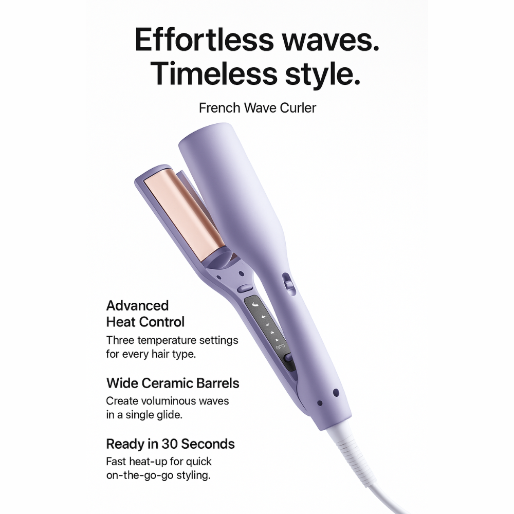 Effortless French Waves: Luxurious Curls in Seconds