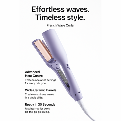 Effortless French Waves: Luxurious Curls in Seconds