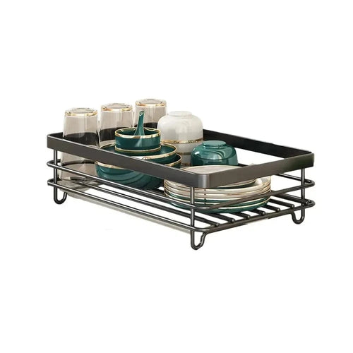 Dish Drying Rack in Stainless Steel – Adjustable Kitchen Organizer