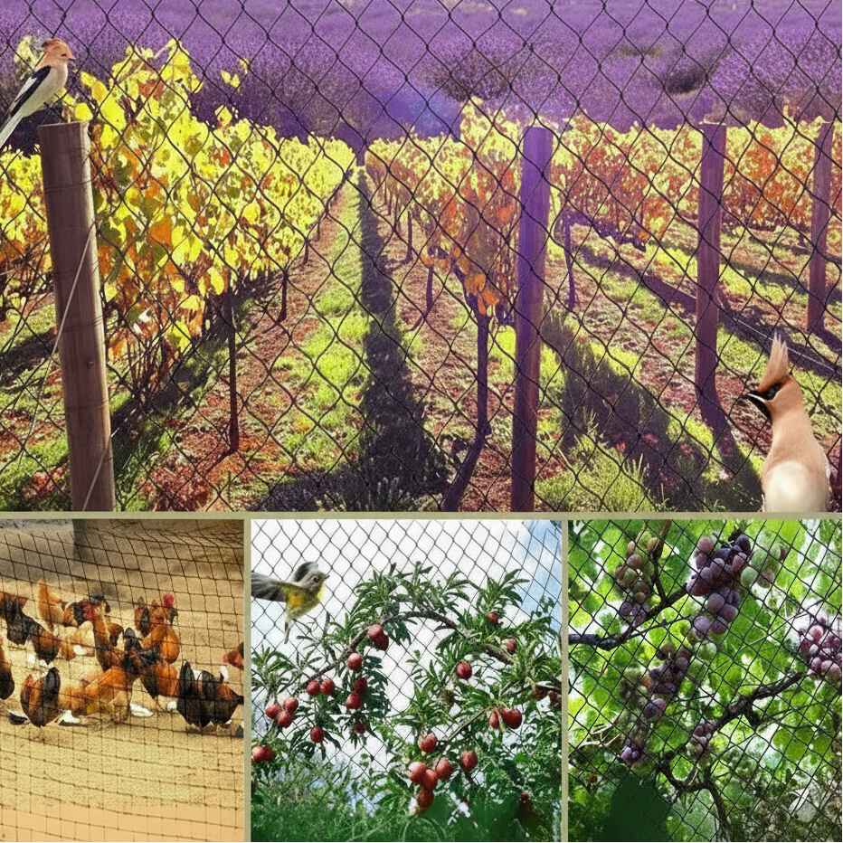 Heavy-Duty Garden Netting for Protecting Plants and Orchards