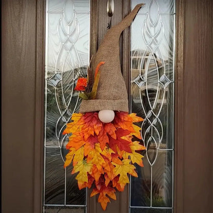Rustic Wooden Dwarf Door Hanger – Fairy Tale Decor for Garden & Entryway