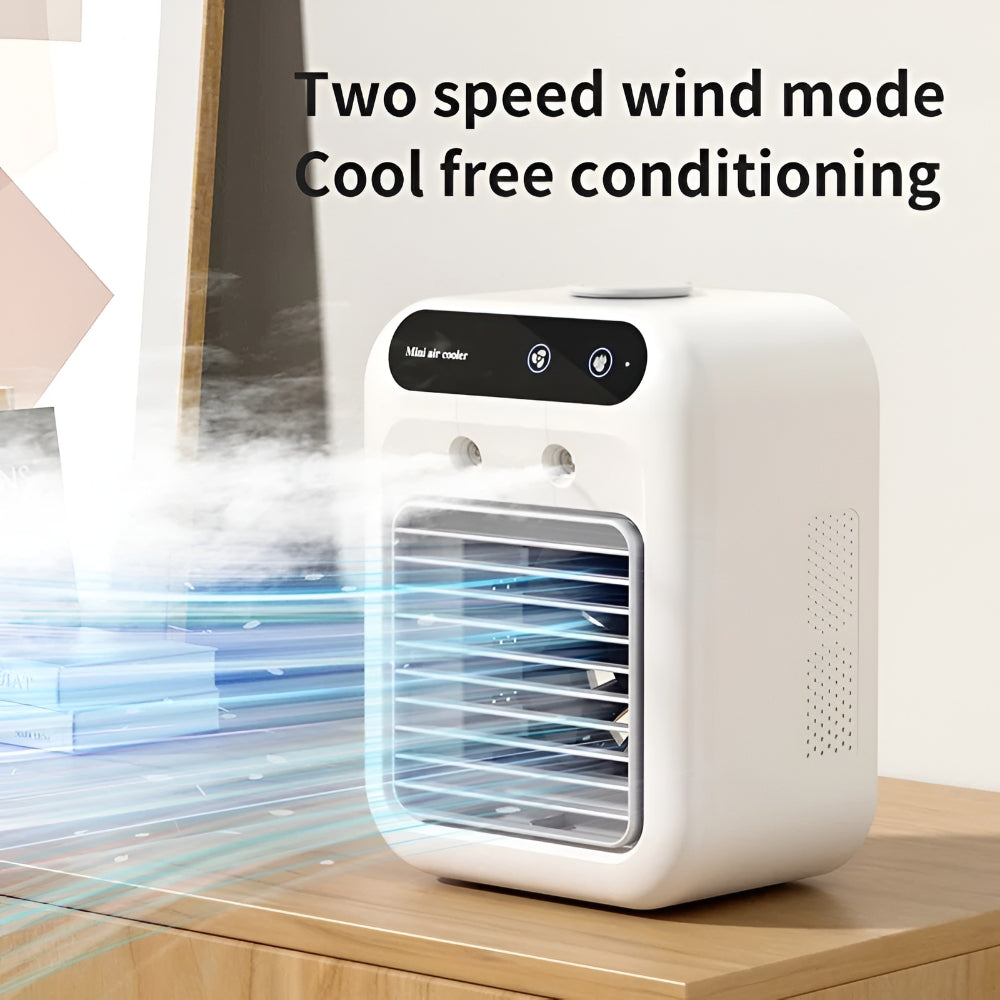 Compact Breeze Cooler with Refreshing Mist for Your Desk