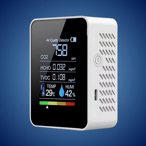 Real-Time Air Quality Detector - CO2 Carbon Dioxide Monitor for Clean Air