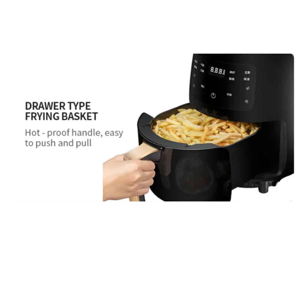 3.5 Liter Air Fryer for Low-Fat Grilling, Baking, Frying, and Roasting