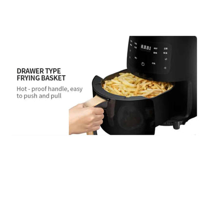 3.5 Liter Air Fryer for Low-Fat Grilling, Baking, Frying, and Roasting