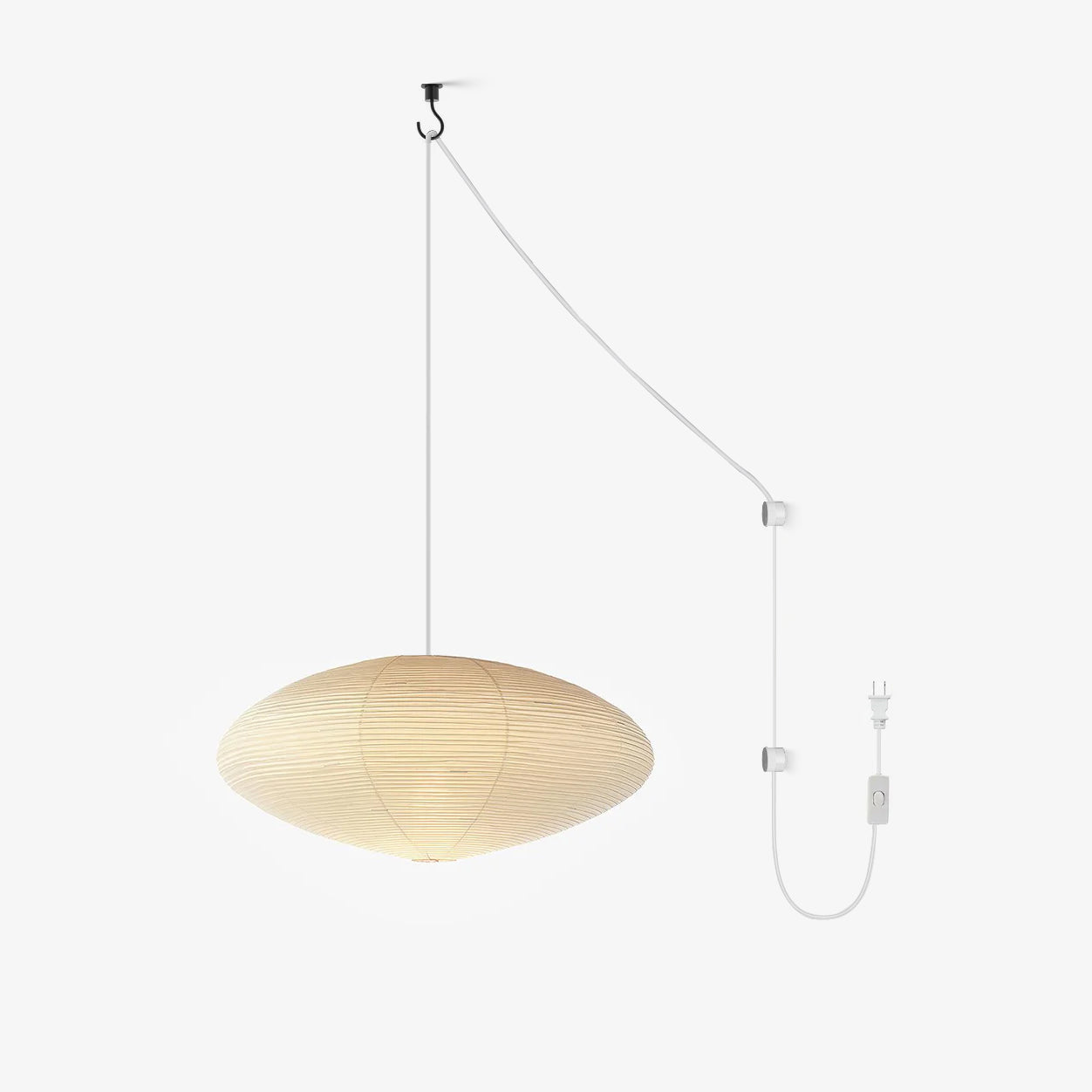 Modern Japanese Style Ceiling Light - Paper Lantern Pendant Fixture
